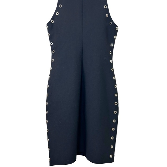 Cinq a Sept - NWT, Women’s ‘Ava’ Dress, Grommet Details, Mini - Black, Size 00 - Picture 13 of 15